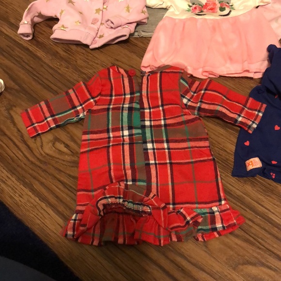 Large doll clothes bundle: nightgown, dress, tunic, cardigan, PJs, dress, tights - Picture 8 of 17